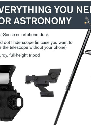 Celestron StarSense Explorer LT 114AZ App-Enabled Telescope – 114mm Newtonian Reflector with Smartphone Dock & StarSense App – iPhone & Android Compatible – Easy-to-Use for Beginners