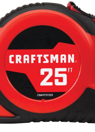 CRAFTSMAN 25-Ft Tape Measure with Fraction Markings, Retractable, Self-Locking Blade (CMHT37225)