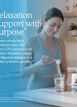 Garden of Life Dr. Formulated Magnesium Powder, Raspberry Lemon, 85 Doses