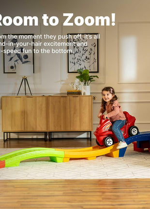 Step2 Up and Down Roller Coaster Toy for Kids, Ride On Push Car, Indoor, Outdoor Playset, Toddlers Ages 2, 5 Years Old, Compact Storage, Max Weight 50 Lb., Multicolor