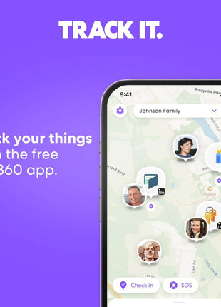 Life360 Tile Sticker - Small Bluetooth Tracker, Remote Finder and Item Locator for Bikes, Glasses and More. Both iOS and Android Compatible. Phone Finder. 2-Pack (Black)