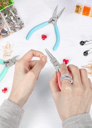 WORKPRO Jewelry Pliers Set, 3 Pack Jewelry Making Tool Kit Includes Mini Needle Nose Plier/Chain Nose Plier, Round Nose Plier and Wire Cutter for Jewelry Repair, DIY Crafts, Jewelry Making Supplies