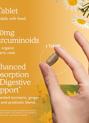 Garden of Life Organics Extra Strength Turmeric Inflammatory Response 120 Tablets-100Mg Curcumin (95% Curcuminoids) Black Pepper, Probiotics, Organic Non-GMO Vegan Gluten Free Herbal Supplement