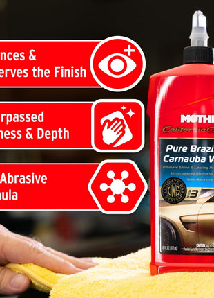 Mothers California Gold Pure Brazilian Carnauba Wax, 16 oz. (05750)