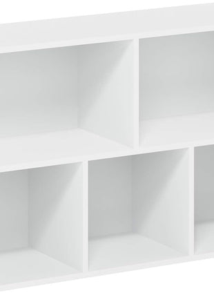 Furinno Luder Bookcase / Book / Storage , 5 Cube, White