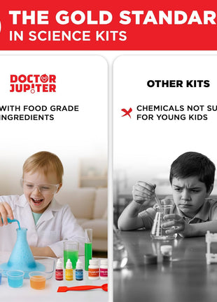 Doctor Jupiter My First Science Experiments Kit for Kids Ages 4+ | Birthday Gift Ideas for Boys & Girls 4, 5, 6, 7, 8 Year Olds, Science Kits for Kids Ages 5-7, STEM Educational Toys