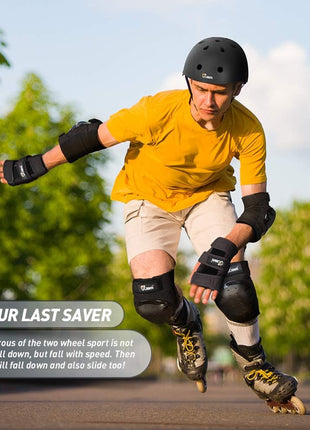 JBM Adult & Kids Knee Pads Elbow Pads and Wrist Guards for Inline Skating, Roller Skating, Skateboarding, Scootering