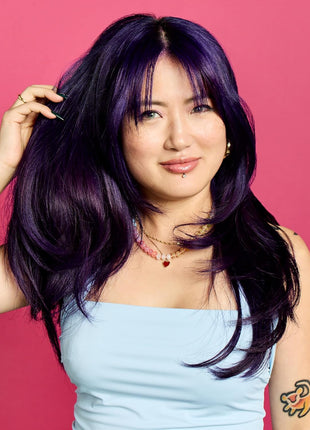 ARCTIC FOX Vegan and Cruelty-Free Semi-Permanent Hair Color Dye (8 Fl Oz, PURPLE AF)