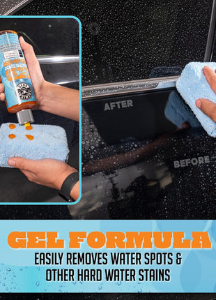 Chemical Guys Heavy Duty Water Spot Remover Gel for Paint, Glass, and Metal - Mineral and Water Spot Remover for Cars, Trucks, Motorcycles, RVs & More - 16 oz