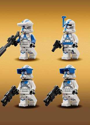 LEGO Star Wars 501st Clone Troopers Battle Pack Toy Set, Buildable AV-7 Anti Vehicle Cannon, with 4 Clone Trooper Minifigures, Portable Travel Toy, Great Birthday Gift for Kids Ages 6 and Up, 75345