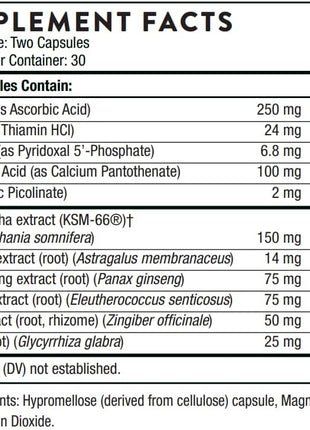 THORNE - Adrenal Support Bundle - Stress Balance & Adrenal Cortex Combo - Stress Balance and Adrenal Cortex - 30 to 60 Servings