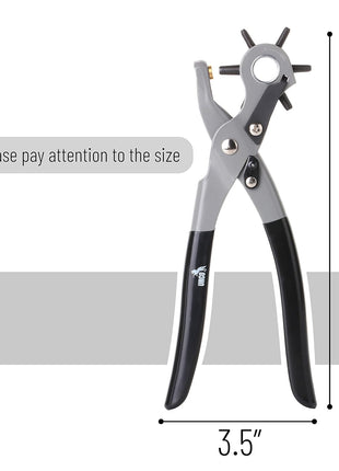 UNCO- Leather Hole Punch Tool, Multi Hole Sizes for Belts and Leather