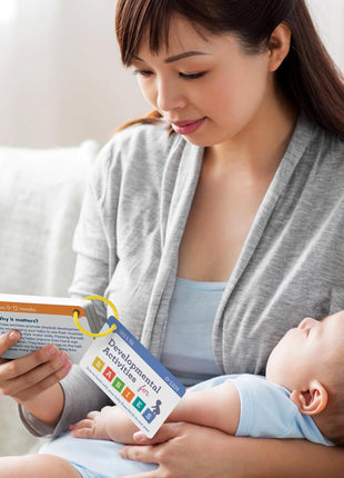 Lulu & You Baby Activity Cards - Playtime Ideas Focused on Baby Development and Stimulation - Newborn Activities from Birth to 1 Year – 0-12 Months Old Baby Must Haves - Baby Activity Book