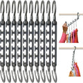 Wonder Hanger Max 10-Pack Space Saving Hangers, Reinforced Hooks Swivels 360°, Cascading Hanger, College Dorms & Storage Closet Organizer, Fully Assembled ? Grey