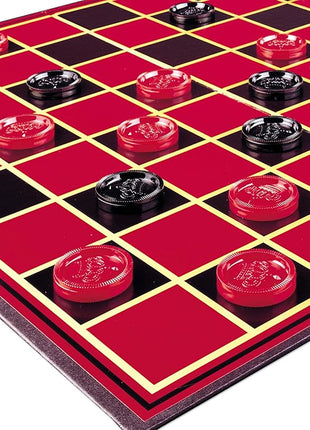 Pressman Checkers -- Classic Game With Folding Board and Interlocking Checkers, 2 Players