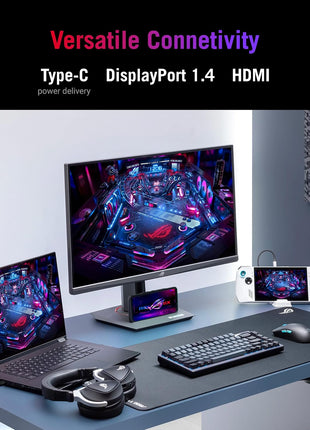 ASUS ROG Strix 27" QHD (2560x1440) HDR400 USB-C Gaming Monitor (XG27ACS), 180Hz,1ms, Fast IPS, 133% sRGB, Extreme Low Motion Blur Sync, G-Sync Compatible, DisplayWidget, Tripod Socket, 3 Year Warranty