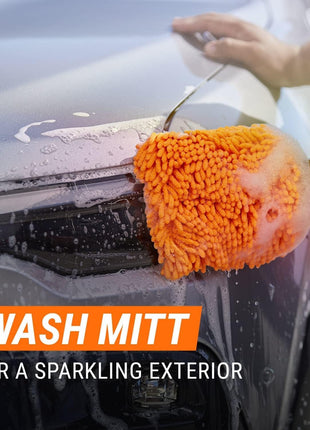 Armor All Car Wash Kit, Includes Car Wash Soap, Wash Mitt & Microfiber Towel (3 Piece Kit)