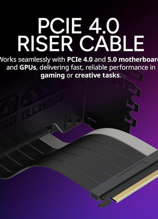 Cooler Master Vertical GPU Card Holder Kit V3, PCIe 4.0 5.0 Motherboards GPUs RTX 5090 RX 9070 XT, ABS Casing, 165mm Length, Modula Adjustable for E-ATX ATX Micro ATX Case