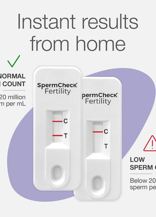 SpermCheck Fertility Sperm Count Test for Men, at Home Sperm Test, Easy to Read Results, Over 98% Accurate