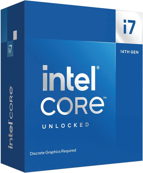 Intel® CoreTM i7-14700KF New Gaming Desktop Processor 20 cores (8 P-cores + 12 E-cores) - Unlocked