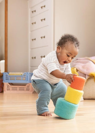Lovevery, Nesting Felt Baskets (3), Perfect for Your Toddler Starting at 13 Months+
