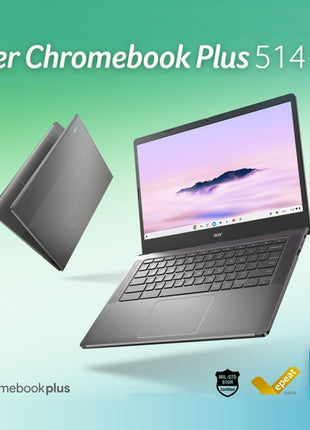 acer Chromebook Plus 514 Laptop with Google AI ??14 inch Full HD 1920 x 1080 IPS Touch Display | Intel Core i3-N305 | 8GB LPDDR5 | 128GB SSD | Wi-Fi 6E | FHD Camera | Chrome OS | CB514-4HT-375Z