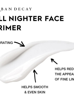 Urban Decay All Nighter Longwear Face Primer - Smoothing & Hydrating Base for Foundation Face Makeup, Sheer & Lightweight, Helps Smooth & Even Skin, For All Skin Types, Paraben-free, Vegan