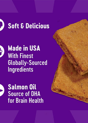 Wellness Puppy Treats, Natural, Training Treat, Grain Free, Soft Lamb & Salmon (8 Ounce Bag)