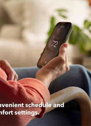 ecobee Smart Thermostat Essential - Energy Star Certified programmable Wi-Fi Thermostat - Works with Siri, Alexa, and Google Assistant
