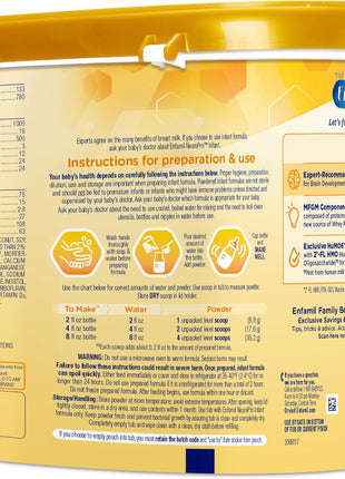 Enfamil, NeuroPro Baby Formula, Brain Building Duo DHA and Mfgm, Exclusive Immune Supporting HuMO6 Blend, Powder Infant Formula, Baby Milk, 20.7 Ounce