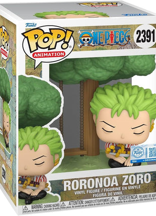 Funko POP! Premium: One Piece - Zoro Sleeping - Amazon Exclusive | Official Merch - Collectable Vinyl Figurine for Shelf Display - Birthday Gift Idea for Fans and Collectors