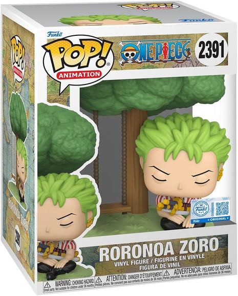 Funko POP! Premium: One Piece - Zoro Sleeping - Amazon Exclusive | Official Merch - Collectable Vinyl Figurine for Shelf Display - Birthday Gift Idea for Fans and Collectors