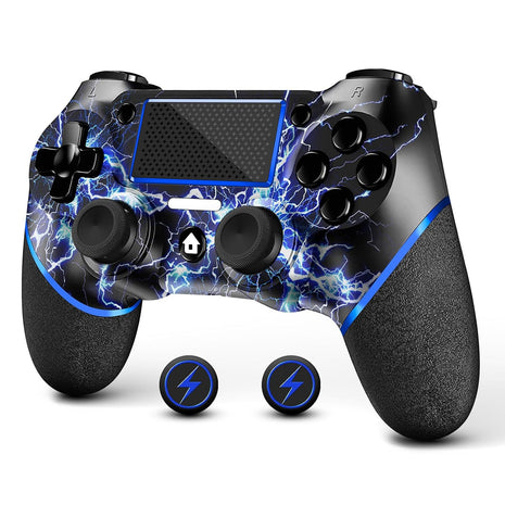 AceGamer 2 Pack for PS4 Controller, Hall Effect Joysticks & Programmable Back Buttons, Wireless Controller for PS4/Pro/Slim/PC, RGB Light/Turbo/Vibration/Motion/3.5mm Audio Jack!