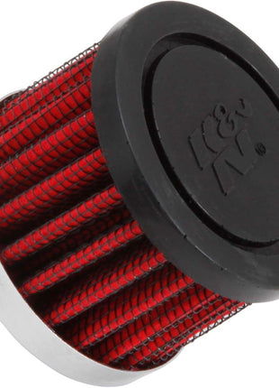 K&N Vent Air Filter/ Breather: High Performance, Premium, Washable, Replacement Engine Filter: Filter Height: 1.5 In, Flange Length: 0.875 In, Shape: Breather, 62-1000