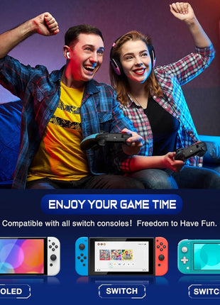 Wireless Switch Controller for Nintendo Switch/Switch 2/Lite/OLED Controller, Switch Controller with a Mouse Touch Feeling on Back Buttons, Extra Switch Pro Controller with Wake-up,Programmable, Turbo Function