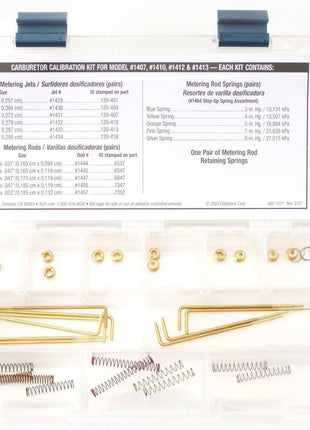 Edelbrock 1480 Performer Series Carburetor Calibration Kit