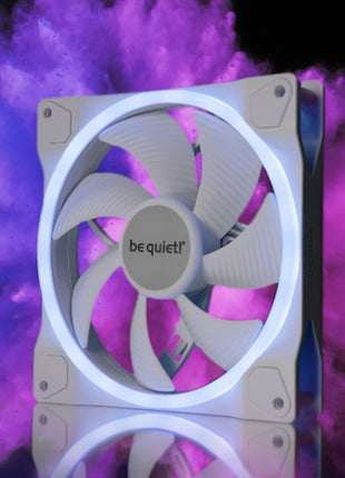 be quiet! Light Wings White 140mm PWM Triple Pack Premium ARGB Low Noise Cooling Fan | 4-Pin | BL102