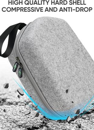 sarlar Hard Carrying Case Compatible with Meta Quest 3S/Quest 3/Oculus Quest 2/Vision Pro Official Original/Elite Strap VR Headset and Controller Accessories, Suitable for Travel and Home Storage