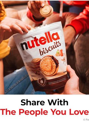 Nutella Biscuits Cookies Filled with Nutella Hazelnut Spread, Sweet Snack Pack, 9.7 oz
