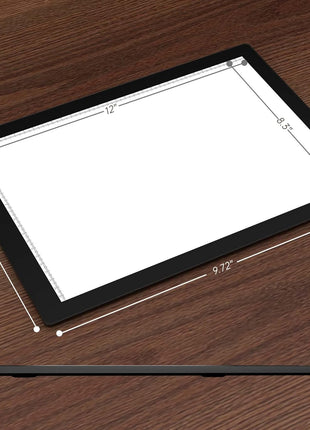 Slide Viewer Light Box 5600K 12"x8" Ultra-Thin Adjustable Brightness Backlight for Slides and Film Negative Scanning
