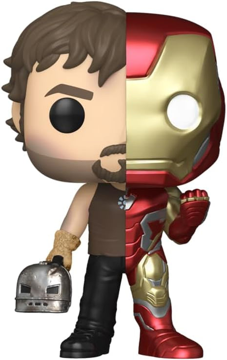 Funko Marvel: Split Tony Stark/Iron Man Pop Vinyl Figures