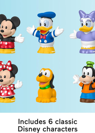 Fisher-Price Little People Disney Mickey & Friends Figure Pack | 6-Piece Character Set, Pretend Play, Toddlers & Kids Ages 18+ Months