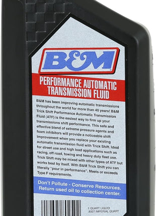 B&M 80259 Trick Shift Automatic Transmission Fluid - 1 Quart Bottle