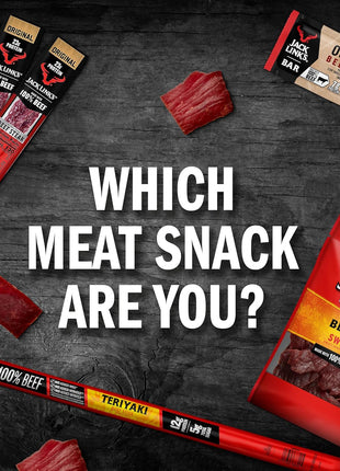 Jack Link's Beef Sticks, Original - Protein Snack, Meat Stick with 6g of Protein, Meat Snack Sticks Made with 100% Beef, Keto Friendly, Individually Wrapped - 0.92 Oz. (20 Count)
