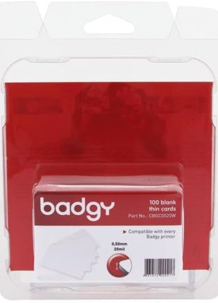 Evolis CBGC0020W Blank Thin Cards