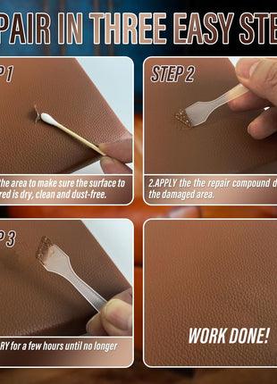 ARCSSAI ARCSSAL Leather & Vinyl Repair Kit, Sofa, Jacket, Car Seats and Purse. Leather Repair Kit. Super Easy Instructions to Match Any Color, Restore Any Material, Bonded, Italian, Pleather, Genuine