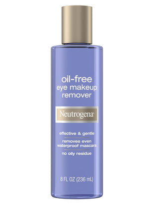 Neutrogena Gentle Oil-Free Eye Makeup Remover & Cleanser for Sensitive Eyes, Non-Greasy Makeup Remover, Waterproof Mascara Remover, Dermatologist & Ophthalmologist Tested, 8 fl. oz