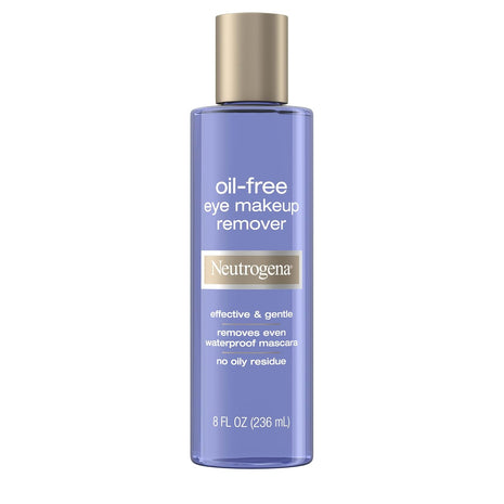 Neutrogena Gentle Oil-Free Eye Makeup Remover & Cleanser for Sensitive Eyes, Non-Greasy Makeup Remover, Waterproof Mascara Remover, Dermatologist & Ophthalmologist Tested, 8 fl. oz
