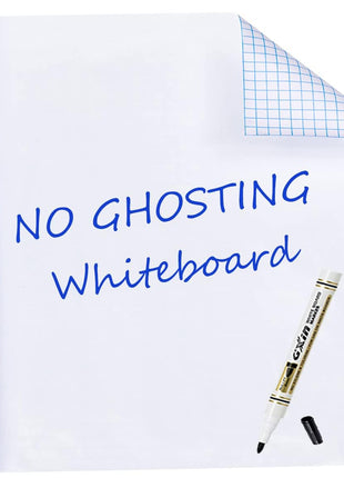 HAMIGAR Whiteboard Sticker for Wall 18 inch x 79 inch Dry Erase Board Wallpaper Peel and Stick, White Board Stick on Wall, Contact Paper Adhesive Poster Board Whiteboard with 1 Marker