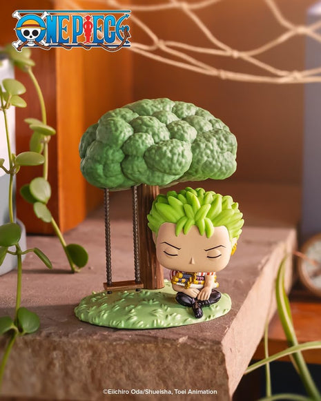 Funko POP! Premium: One Piece - Zoro Sleeping - Amazon Exclusive | Official Merch - Collectable Vinyl Figurine for Shelf Display - Birthday Gift Idea for Fans and Collectors